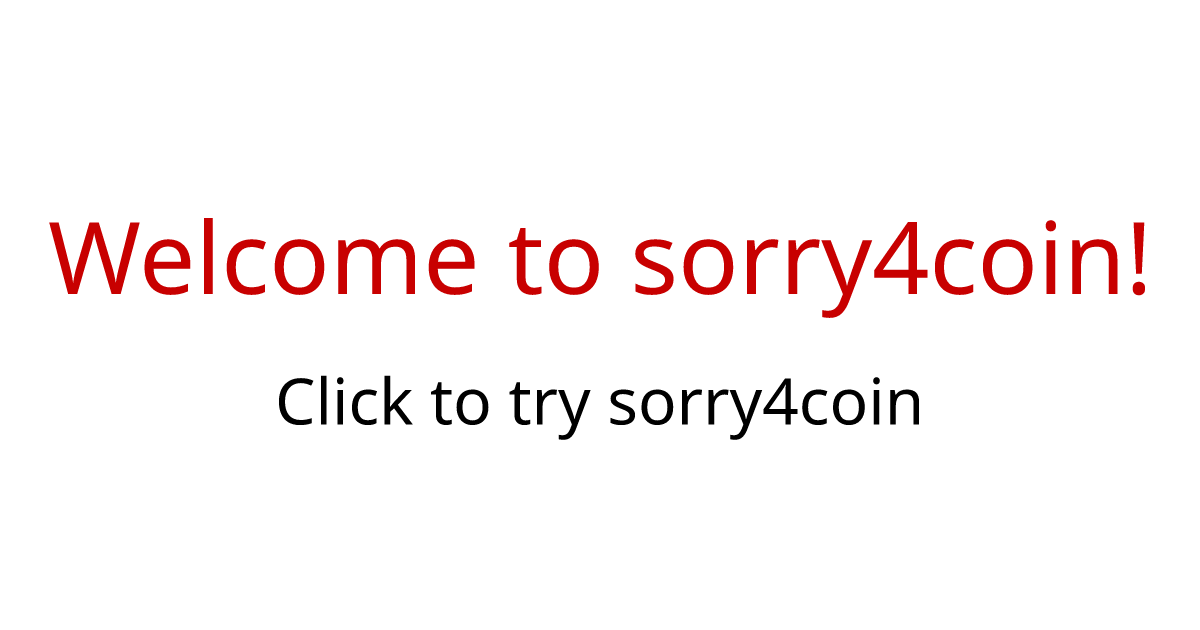 sorry4coin - Farcaster Mini Apps